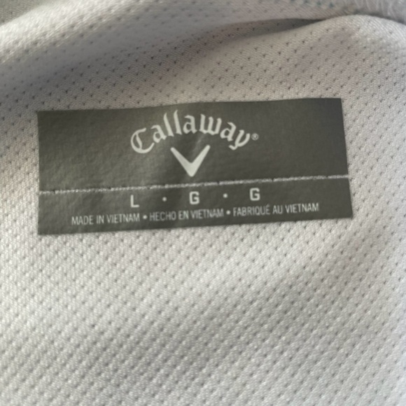 Callaway Skort Size Large Blue Black White Floral Print Moisture Wicking Fabric - Picture 6 of 7